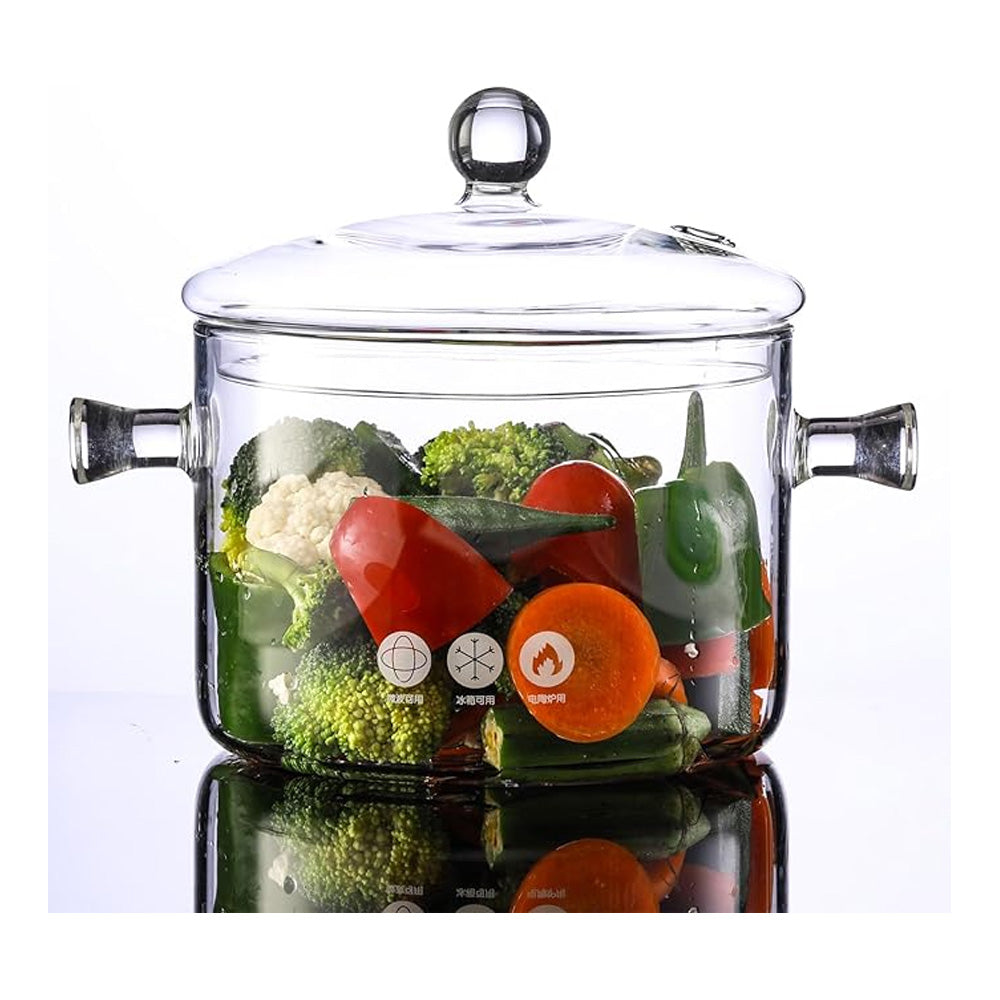 Olla Cacerola Transparente De Vidrio