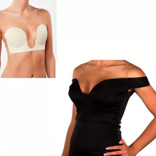 BRASSIER CON ESCOTE EN V ADHESIVO