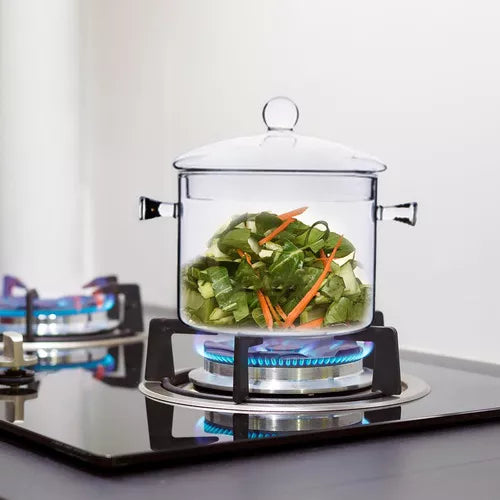 Olla Cacerola Transparente De Vidrio