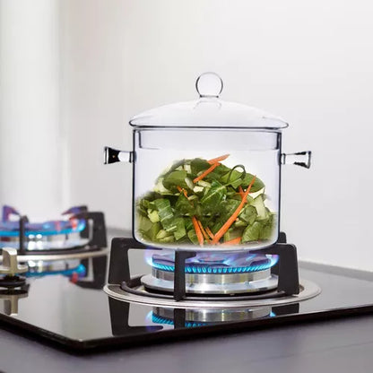 Olla Cacerola Transparente De Vidrio